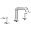 Brizo Kintsu Widespread Lavatory Faucet with Angled Spout - Less Handles 1.5 GPM - Complete Kit - Polished Chrome