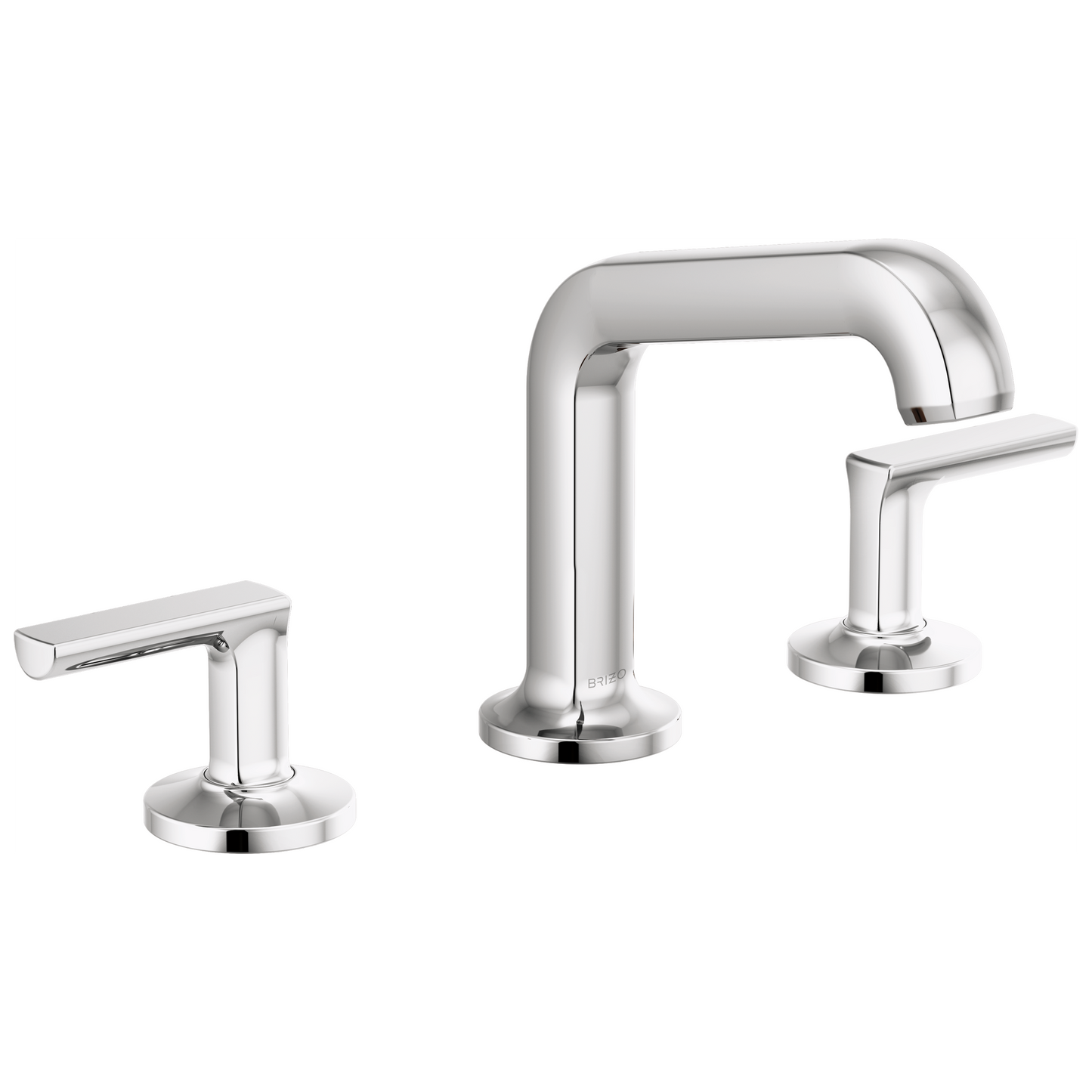 Brizo Kintsu Widespread Lavatory Faucet with Angled Spout - Less Handles 1.5 GPM - Complete Kit - Polished Chrome