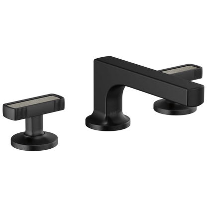 Brizo Kintsu Widespread Lavatory Faucet with Low Spout - Less Handles - Complete Kit - Matte Black