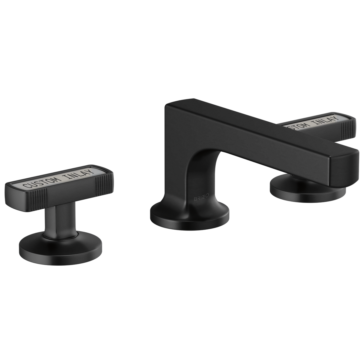 Brizo Kintsu Widespread Lavatory Faucet with Low Spout - Less Handles - Complete Kit - Matte Black