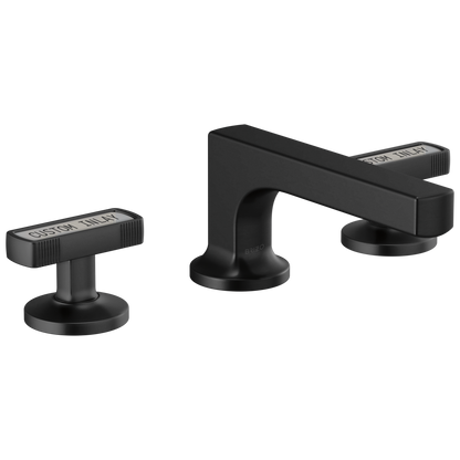 Brizo Kintsu Widespread Lavatory Faucet with Low Spout - Less Handles - Complete Kit - Matte Black