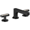 Brizo Kintsu Widespread Lavatory Faucet with Low Spout - Less Handles - Complete Kit - Matte Black