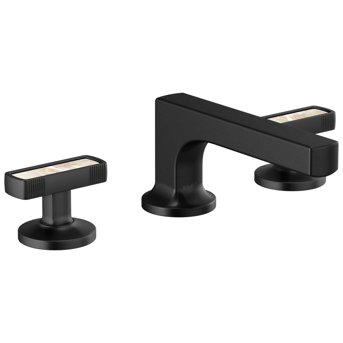 Brizo Kintsu Widespread Lavatory Faucet with Low Spout - Less Handles - Complete Kit - Matte Black