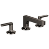 Brizo Kintsu Widespread Lavatory Faucet with Low Spout - Less Handles 1.2 GPM - Complete Kit - Brilliance® Black Onyx