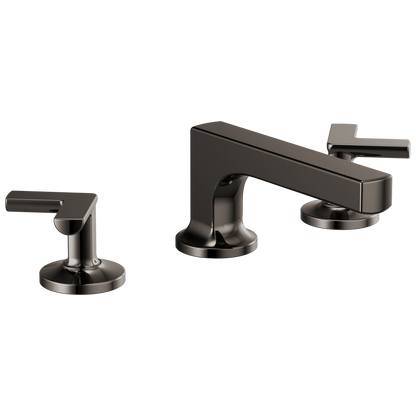 Brizo Kintsu Widespread Lavatory Faucet with Low Spout - Less Handles 1.2 GPM - Complete Kit - Brilliance® Black Onyx