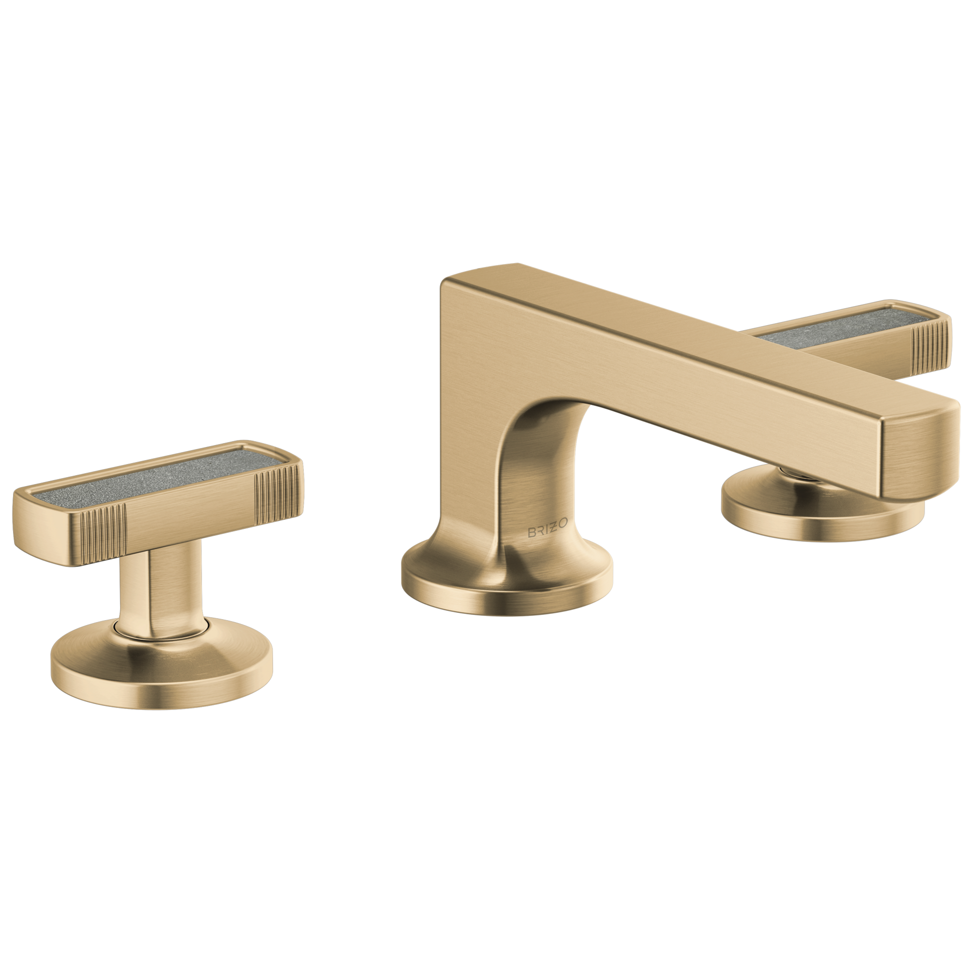 Brizo Kintsu Widespread Lavatory Faucet with Low Spout - Less Handles 1.2 GPM - Complete Kit - Brilliance® Luxe Gold®