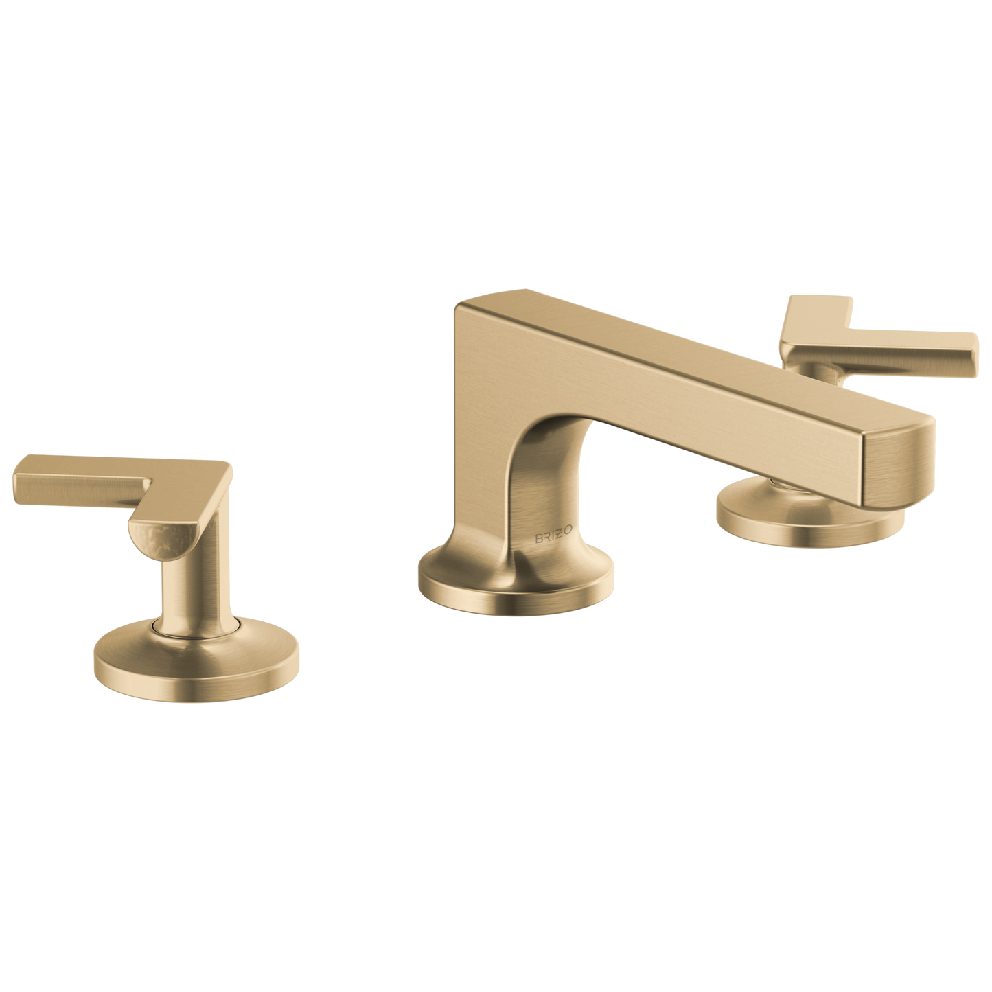 Brizo Kintsu Widespread Lavatory Faucet with Low Spout - Less Handles 1.2 GPM - Complete Kit - Brilliance® Luxe Gold®