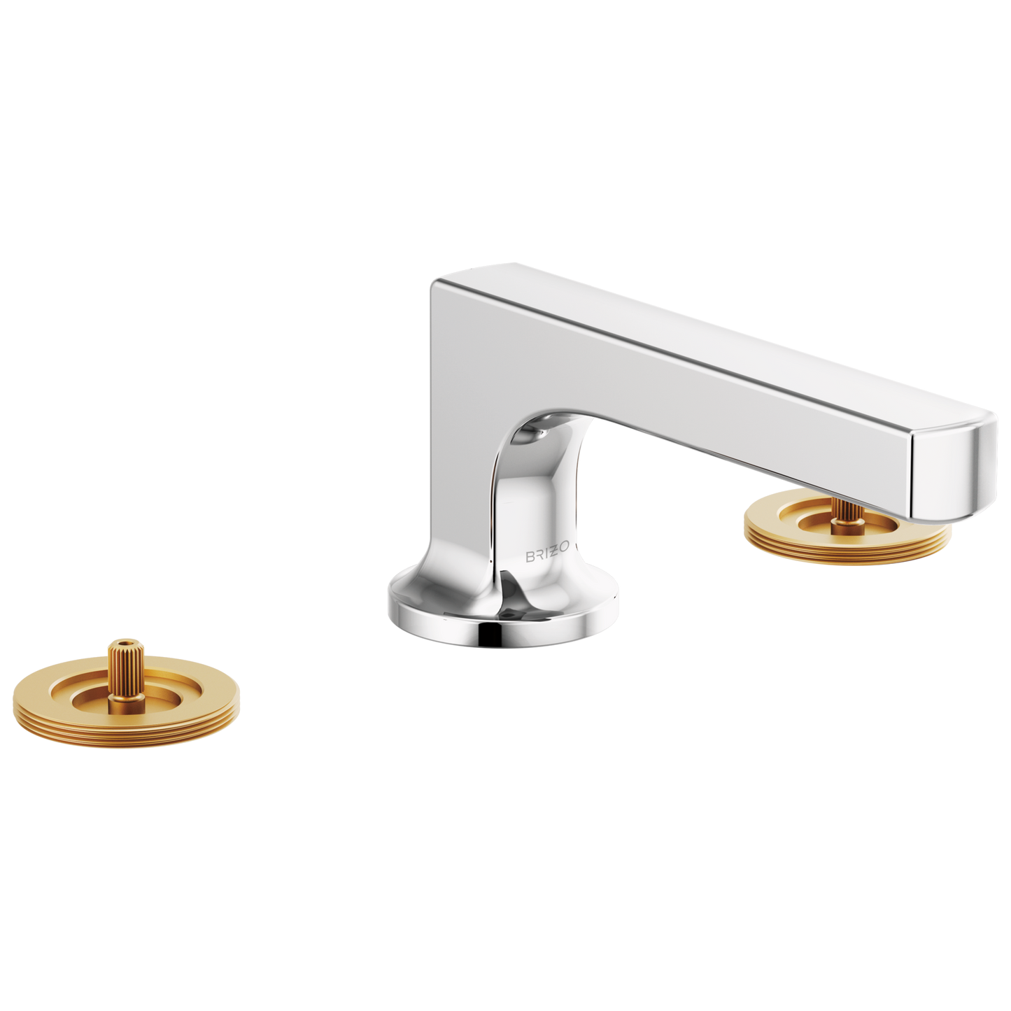 Kintsu Widespread Lavatory Faucet with Low Spout - Less Handles 1.2 GPM - Polished Chrome