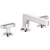 Brizo Kintsu Widespread Lavatory Faucet with Low Spout - Less Handles 1.2 GPM - Complete Kit - Polished Chrome