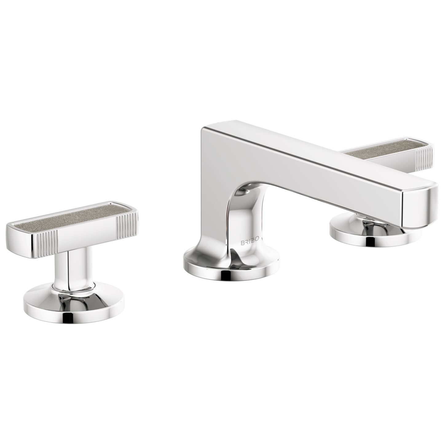 Brizo Kintsu Widespread Lavatory Faucet with Low Spout - Less Handles 1.2 GPM - Complete Kit - Polished Chrome