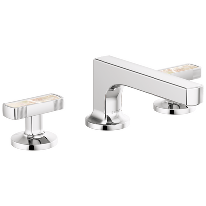 Brizo Kintsu Widespread Lavatory Faucet with Low Spout - Less Handles 1.2 GPM - Complete Kit - Polished Chrome