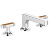 Brizo Kintsu Widespread Lavatory Faucet with Low Spout - Less Handles 1.2 GPM - Complete Kit - Polished Chrome
