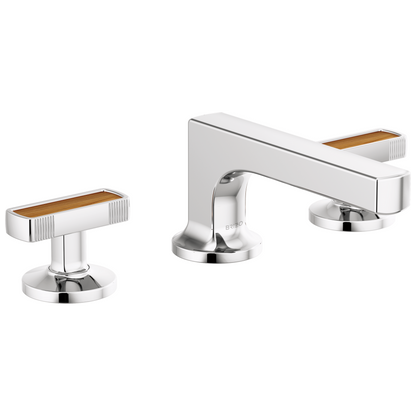 Brizo Kintsu Widespread Lavatory Faucet with Low Spout - Less Handles 1.2 GPM - Complete Kit - Polished Chrome