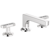 Brizo Kintsu Widespread Lavatory Faucet with Low Spout - Less Handles 1.2 GPM - Complete Kit - Polished Chrome