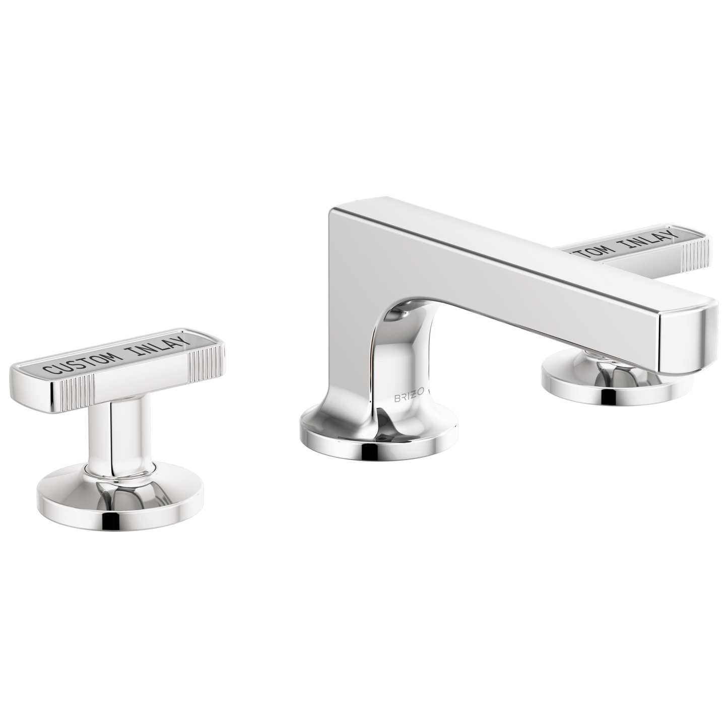 Brizo Kintsu Widespread Lavatory Faucet with Low Spout - Less Handles 1.2 GPM - Complete Kit - Polished Chrome
