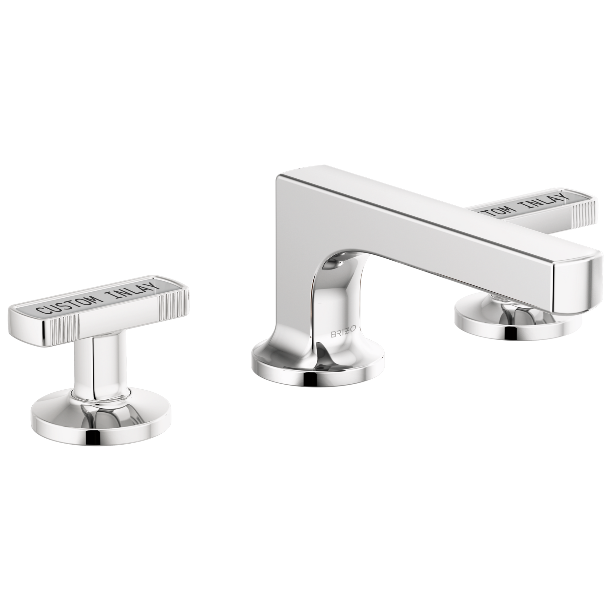 Brizo Kintsu Widespread Lavatory Faucet with Low Spout - Less Handles 1.2 GPM - Complete Kit - Polished Chrome