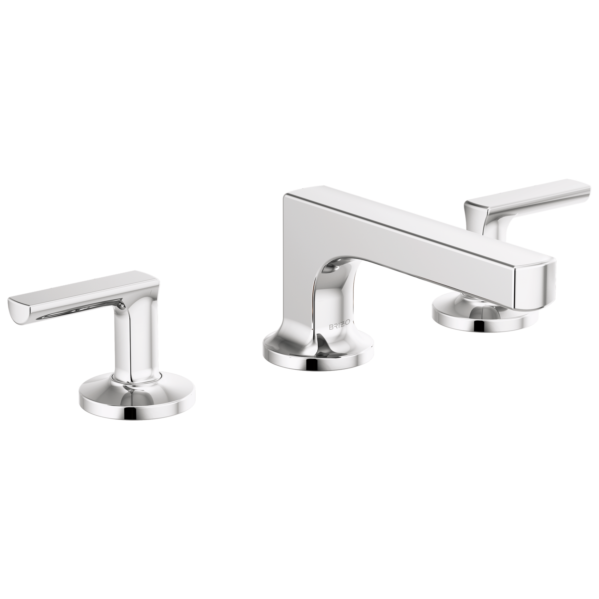 Brizo Kintsu Widespread Lavatory Faucet with Low Spout - Less Handles 1.2 GPM - Complete Kit - Polished Chrome