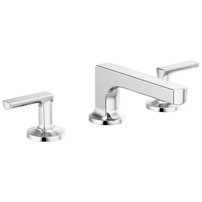 Brizo Kintsu Widespread Lavatory Faucet with Low Spout - Less Handles 1.2 GPM - Complete Kit - Polished Chrome