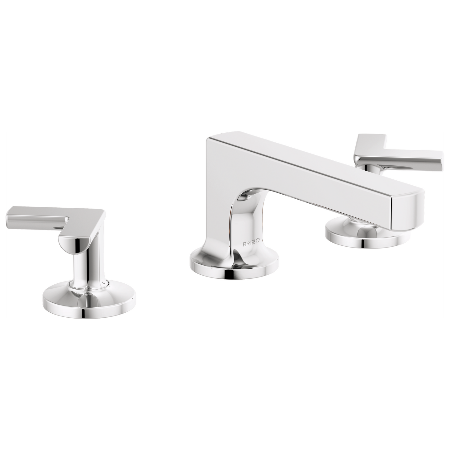 Brizo Kintsu Widespread Lavatory Faucet with Low Spout - Less Handles 1.2 GPM - Complete Kit - Polished Chrome