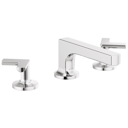 Brizo Kintsu Widespread Lavatory Faucet with Low Spout - Less Handles 1.2 GPM - Complete Kit - Polished Chrome