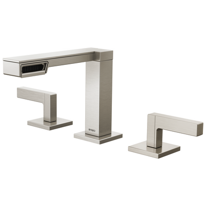 Brizo Frank Lloyd Wright Bath Collection by Brizo Widespread Lavatory Faucet - Less Handles - Complete Kit - Brilliance® Luxe Nickel®