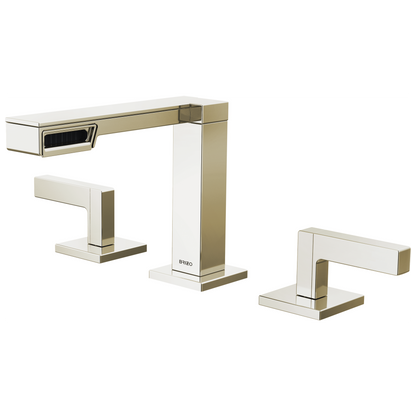 Brizo Frank Lloyd Wright Bath Collection by Brizo Widespread Lavatory Faucet - Less Handles - Complete Kit - Brilliance® Polished Nickel