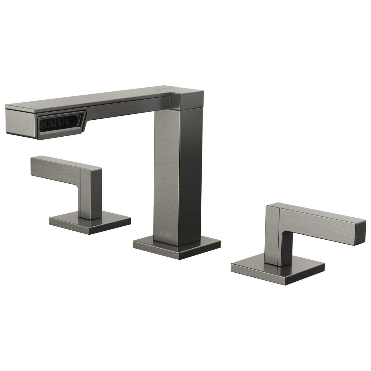 Brizo Frank Lloyd Wright Bath Collection by Brizo Widespread Lavatory Faucet - Less Handles - Complete Kit - Brilliance® Luxe Steel®