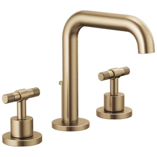 Brizo Litze Widespread Lavatory Faucet with High Spout - Less Handles 1.2 GPM - Complete Kit - Brilliance® Luxe Gold®