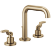 Brizo Litze Widespread Lavatory Faucet with High Spout - Less Handles 1.2 GPM - Complete Kit - Brilliance® Luxe Gold®