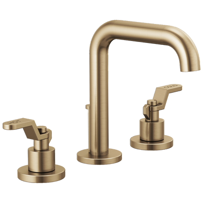 Brizo Litze Widespread Lavatory Faucet with High Spout - Less Handles 1.2 GPM - Complete Kit - Brilliance® Luxe Gold®