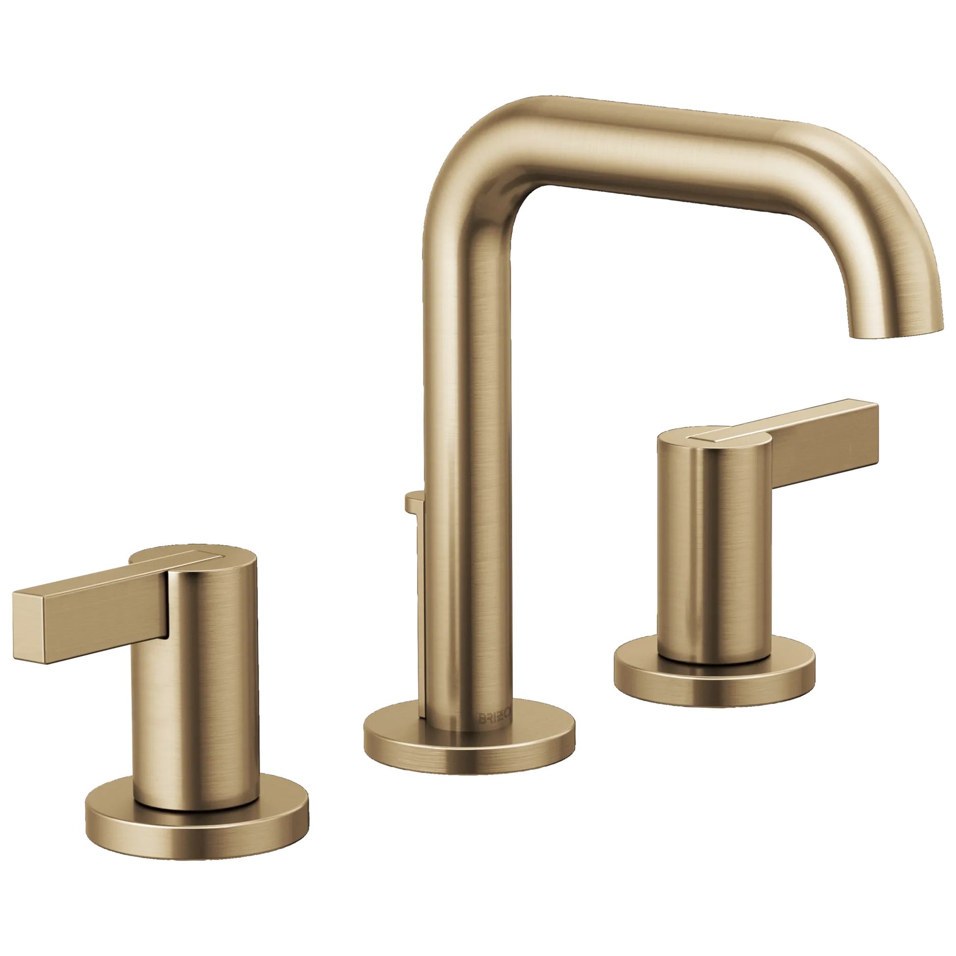 Brizo Litze Widespread Lavatory Faucet with High Spout - Less Handles 1.2 GPM - Complete Kit - Brilliance® Luxe Gold®