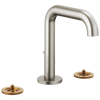 Litze Widespread Lavatory Faucet with High Spout - Less Handles 1.5 GPM - Brilliance® Luxe Nickel®