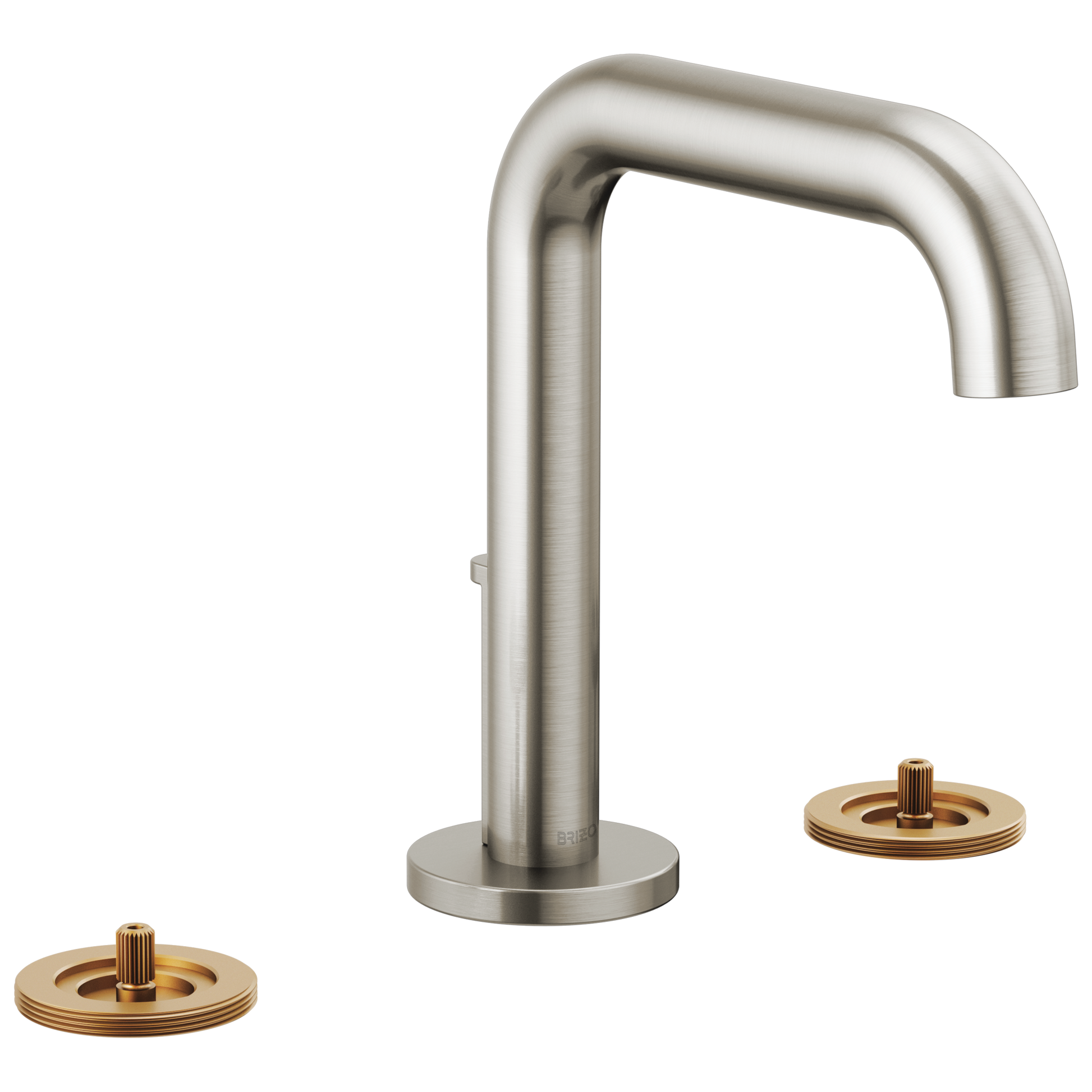 Litze Widespread Lavatory Faucet with High Spout - Less Handles 1.5 GPM - Brilliance® Luxe Nickel®