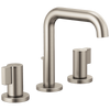 Brizo Litze Widespread Lavatory Faucet with High Spout - Less Handles 1.2 GPM - Complete Kit - Brilliance® Luxe Nickel®