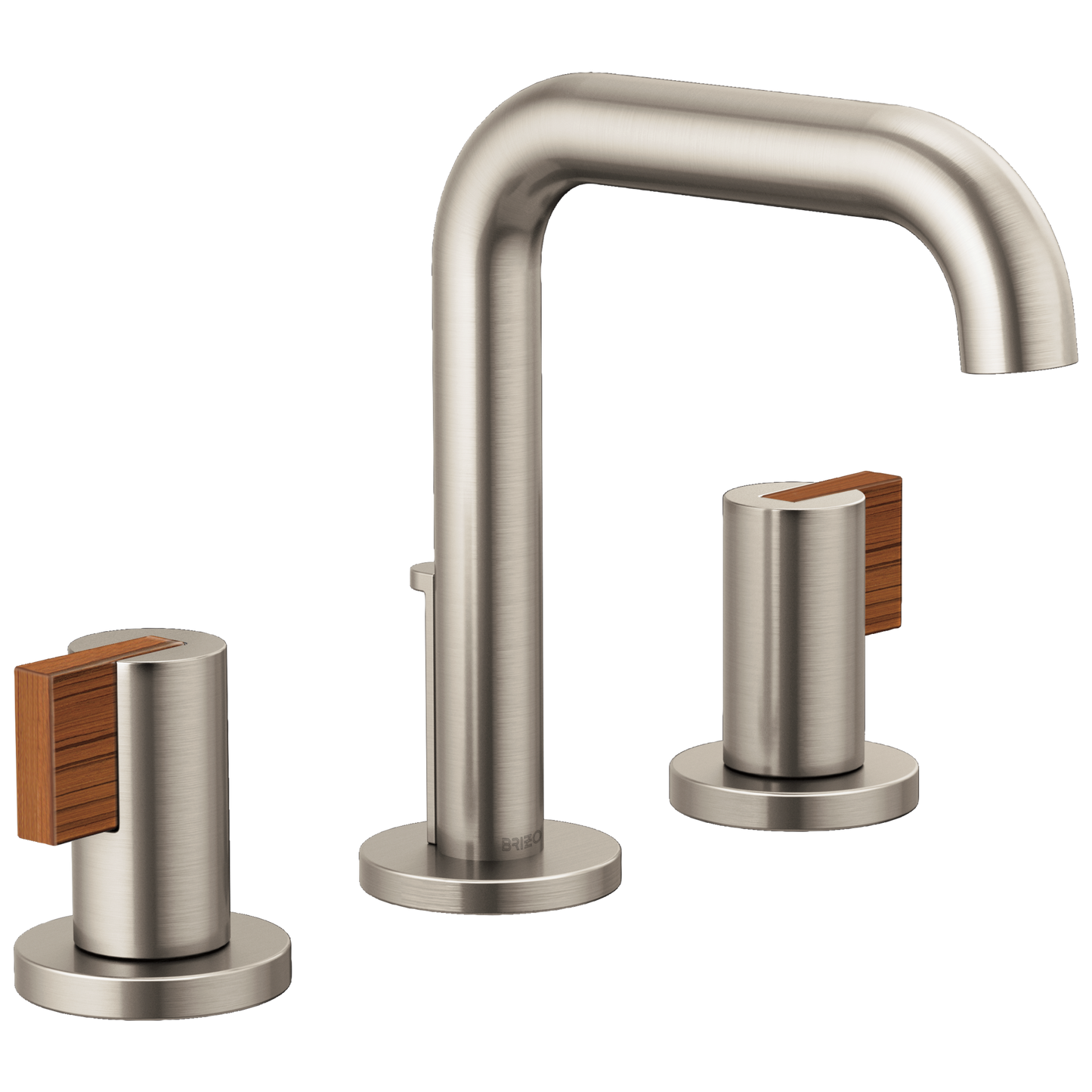 Brizo Litze Widespread Lavatory Faucet with High Spout - Less Handles 1.2 GPM - Complete Kit - Brilliance® Luxe Nickel®