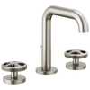 Brizo Litze Widespread Lavatory Faucet with High Spout - Less Handles 1.2 GPM - Complete Kit - Brilliance® Luxe Nickel®