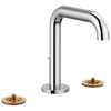 Litze Widespread Lavatory Faucet with High Spout - Less Handles 1.2 GPM - Polished Chrome