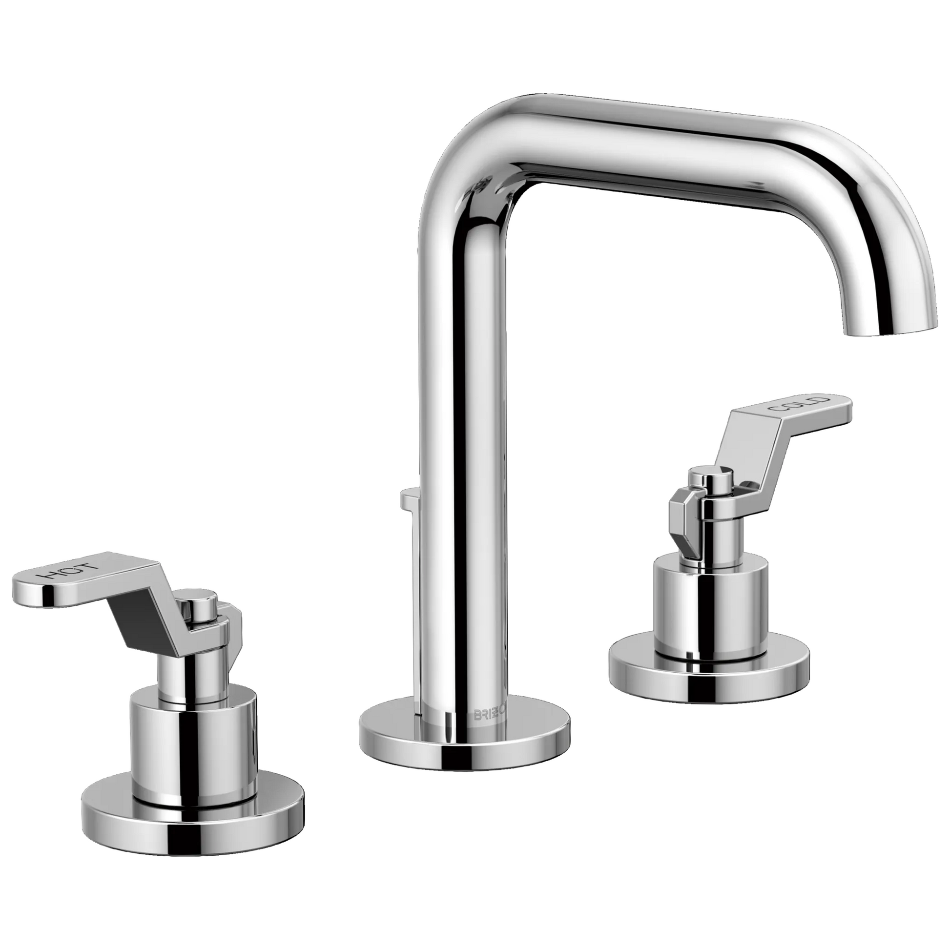 Brizo Litze Widespread Lavatory Faucet with High Spout - Less Handles 1.2 GPM - Complete Kit - Polished Chrome