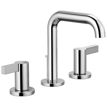 Brizo Litze Widespread Lavatory Faucet with High Spout - Less Handles 1.2 GPM - Complete Kit - Polished Chrome