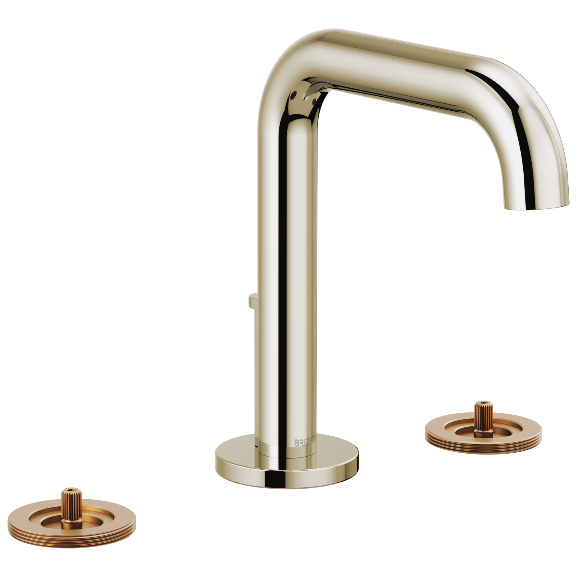 Litze Widespread Lavatory Faucet with High Spout - Less Handles 1.5 GPM - Brilliance® Polished Nickel
