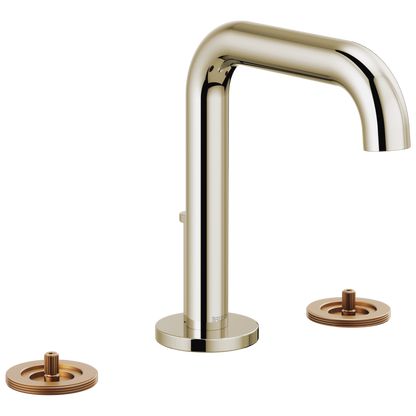 Litze Widespread Lavatory Faucet with High Spout - Less Handles 1.5 GPM - Brilliance® Polished Nickel