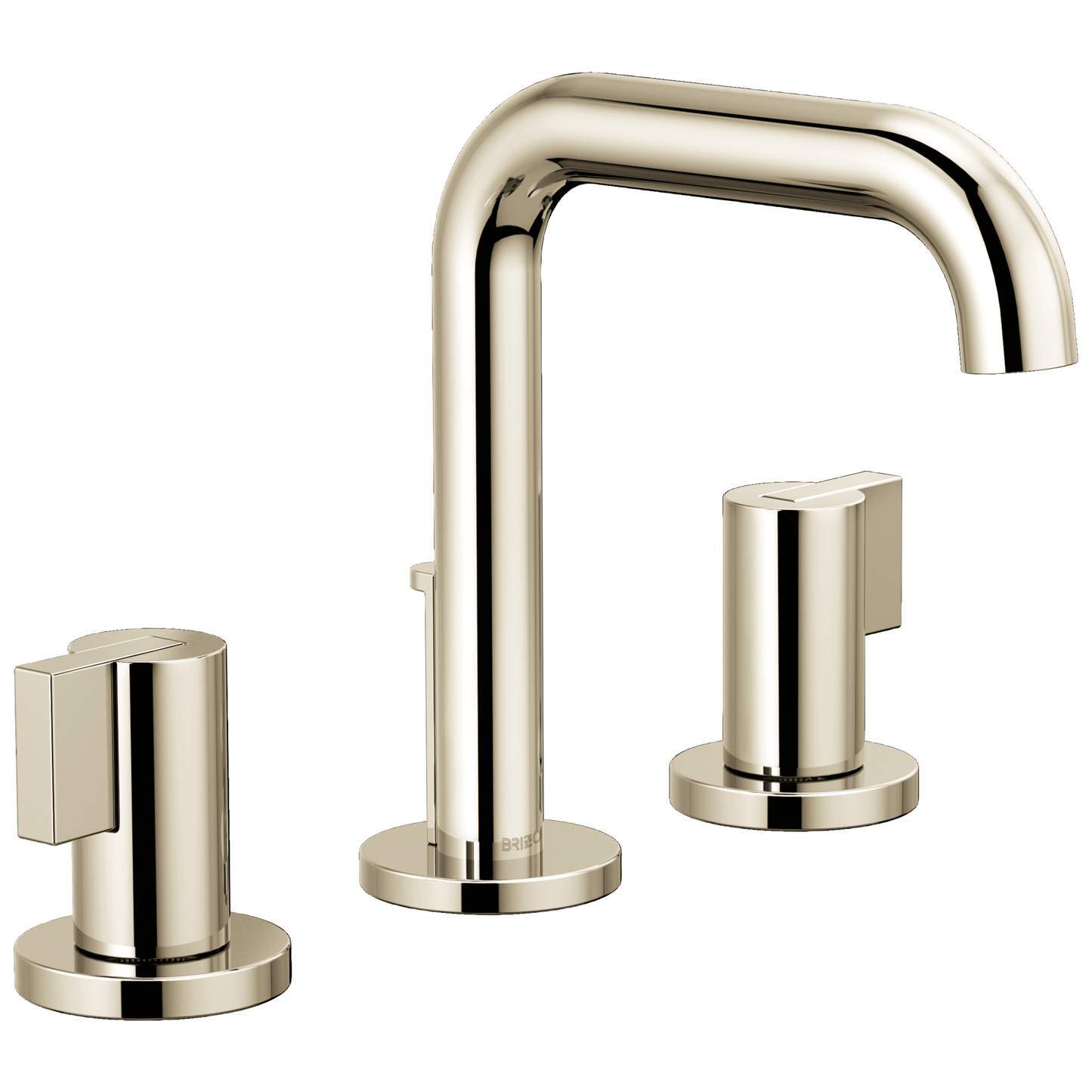 Brizo Litze Widespread Lavatory Faucet with High Spout - Less Handles 1.2 GPM - Complete Kit - Brilliance® Polished Nickel