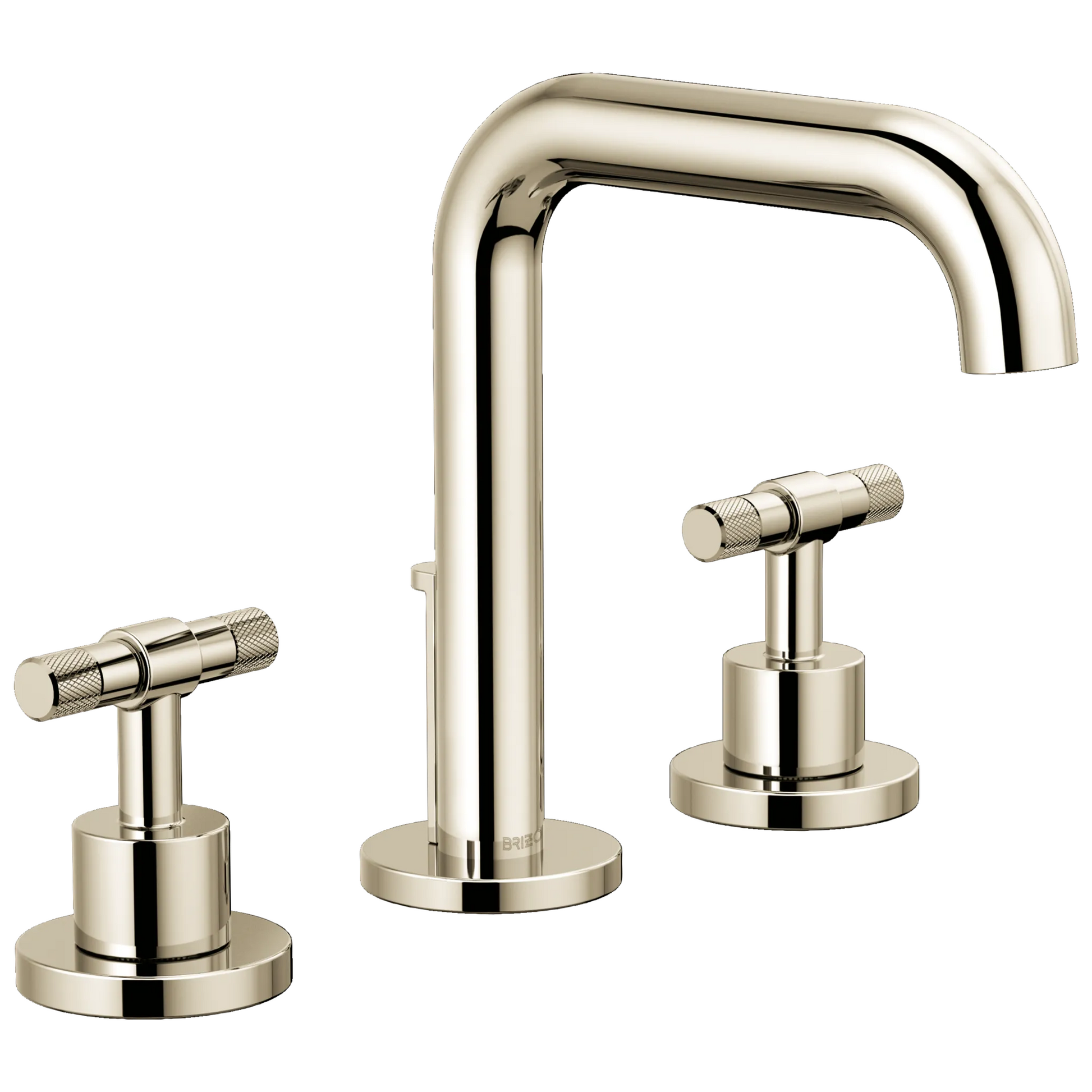 Brizo Litze Widespread Lavatory Faucet with High Spout - Less Handles 1.2 GPM - Complete Kit - Brilliance® Polished Nickel