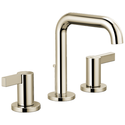 Brizo Litze Widespread Lavatory Faucet with High Spout - Less Handles 1.2 GPM - Complete Kit - Brilliance® Polished Nickel