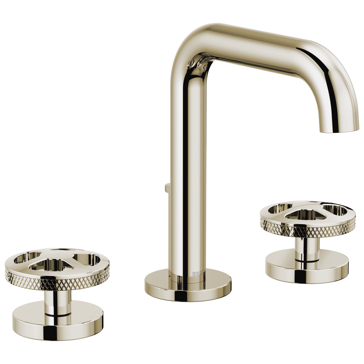 Brizo Litze Widespread Lavatory Faucet with High Spout - Less Handles 1.2 GPM - Complete Kit - Brilliance® Polished Nickel