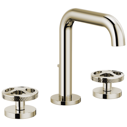 Brizo Litze Widespread Lavatory Faucet with High Spout - Less Handles 1.2 GPM - Complete Kit - Brilliance® Polished Nickel