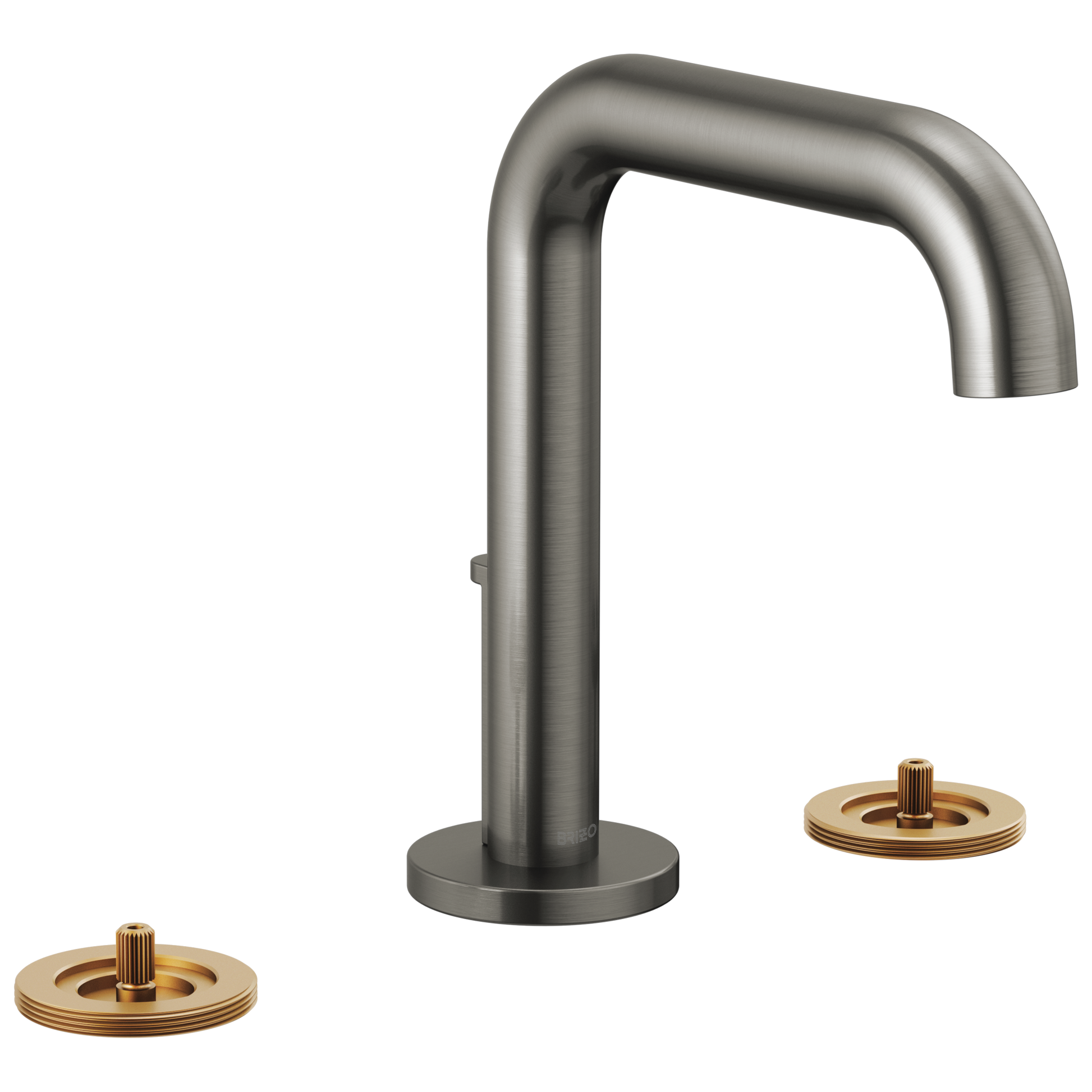 Litze Widespread Lavatory Faucet with High Spout - Less Handles 1.5 GPM - Brilliance® Luxe Steel®