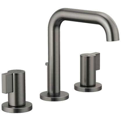 Brizo Litze Widespread Lavatory Faucet with High Spout - Less Handles 1.2 GPM - Complete Kit - Brilliance® Luxe Steel®
