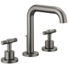 Brizo Litze Widespread Lavatory Faucet with High Spout - Less Handles 1.2 GPM - Complete Kit - Brilliance® Luxe Steel®