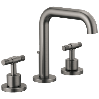 Brizo Litze Widespread Lavatory Faucet with High Spout - Less Handles 1.2 GPM - Complete Kit - Brilliance® Luxe Steel®